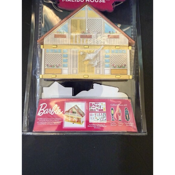 WORLD'S SMALLEST MALIBU BARBIE DREAM HOUSE WITH ROOM DECOR STICKERS - NEW - Picture 8 of 14
